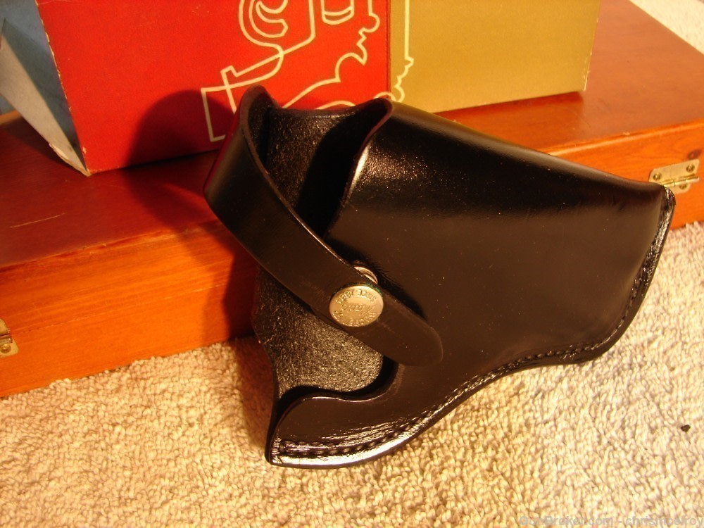 S&W M&P OR COLT OFFICIAL POLICE HOLSTER BY BUCHEIMER RIGHT HAND 2" BAR NIB-img-5