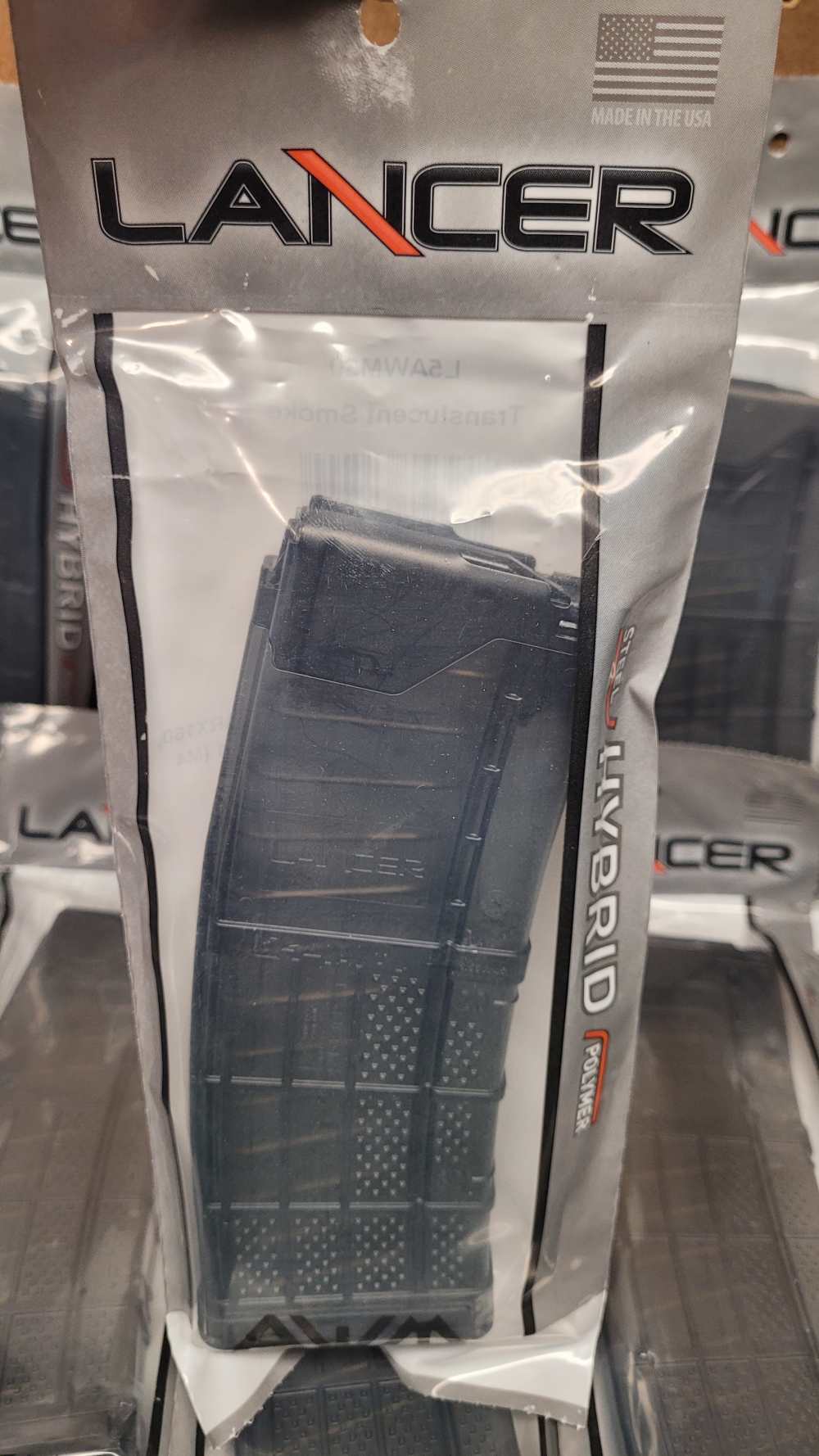 Set of 10 Brand New Lancer L5AWM AR Hybrid 15 Magazines Smoke 30rd -img-1
