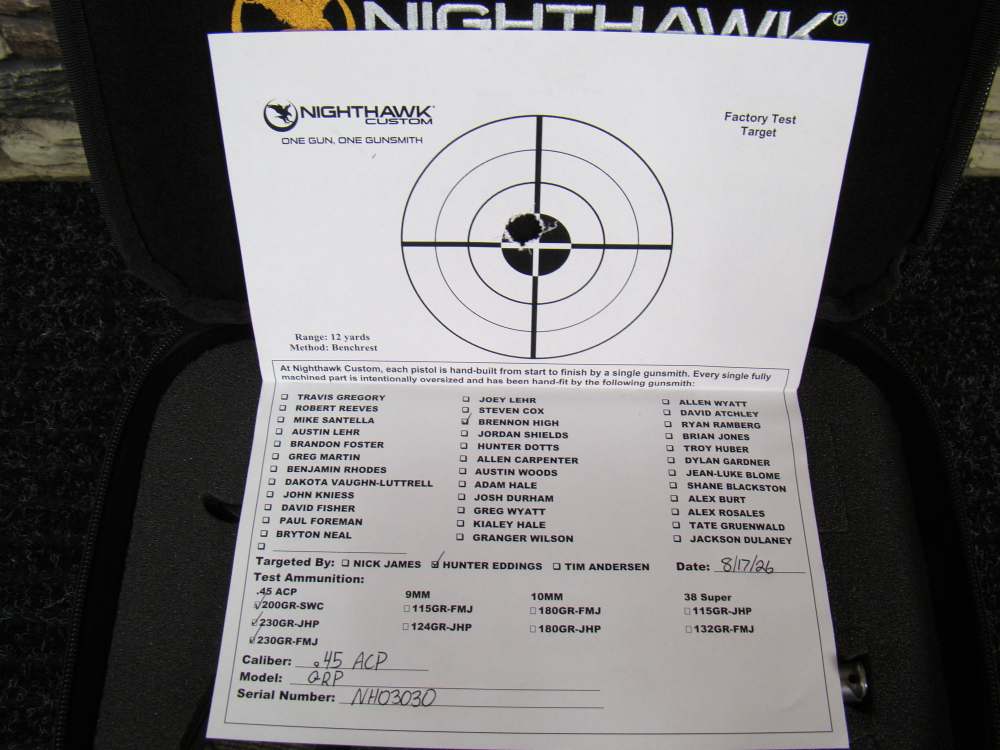 Nighthawk Custom 1911 GRP Recon Rail .45ACP 5" w/ SureFire X300 ULTRA light-img-17