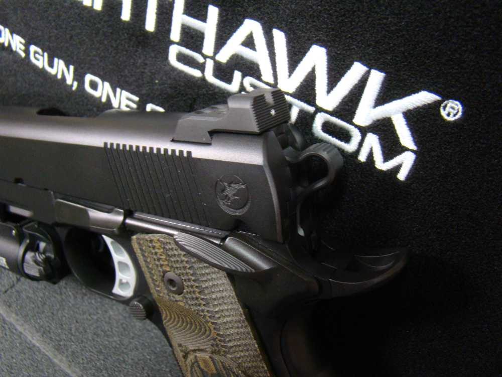 Nighthawk Custom 1911 GRP Recon Rail .45ACP 5" w/ SureFire X300 ULTRA light-img-5