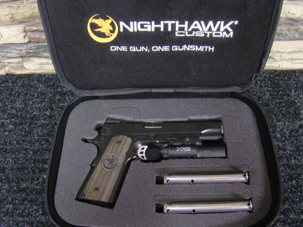 Nighthawk Custom 1911 GRP Recon Rail .45ACP 5" w/ SureFire X300 ULTRA light-img-1