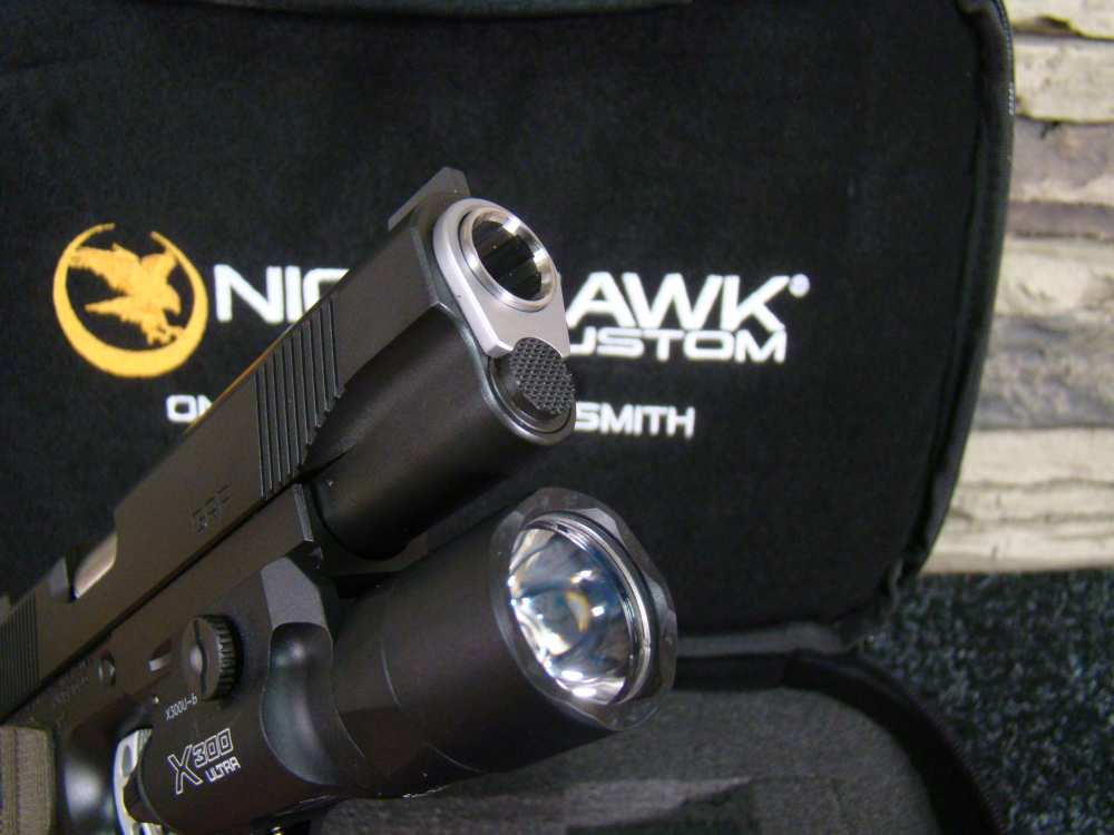 Nighthawk Custom 1911 GRP Recon Rail .45ACP 5" w/ SureFire X300 ULTRA light-img-14