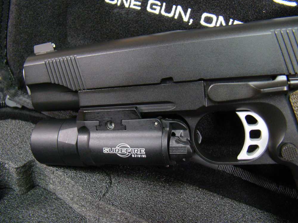 Nighthawk Custom 1911 GRP Recon Rail .45ACP 5" w/ SureFire X300 ULTRA light-img-6