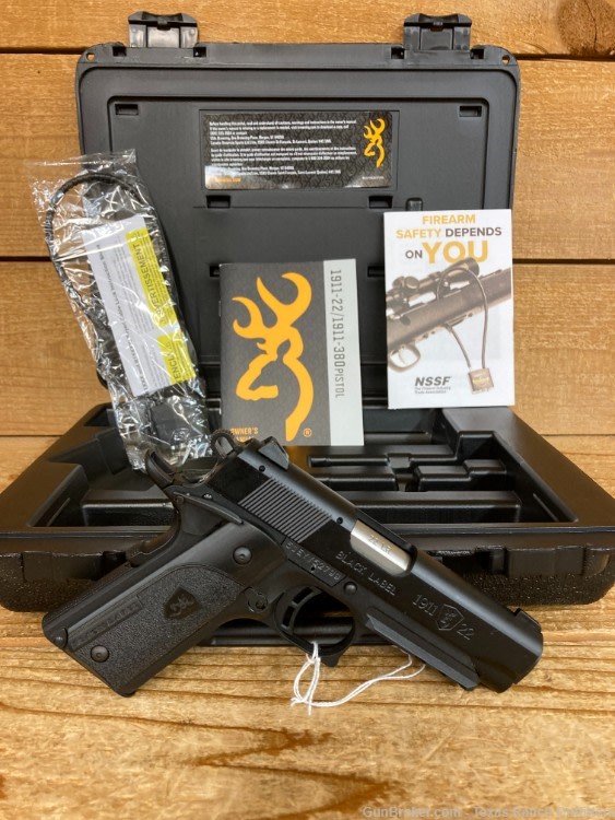 Browning 1911-22 Black Label Compact .22 LR 3.63" Brl 10-Rds-img-2