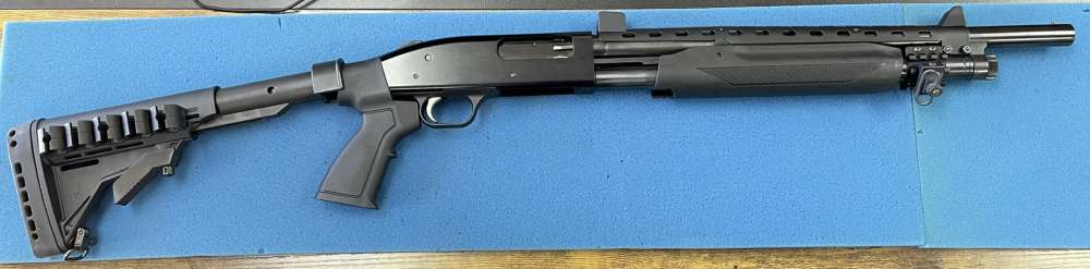 Mossberg 500 Tactical, 12GA Pump Action Shotgun, Penny Auction-img-0