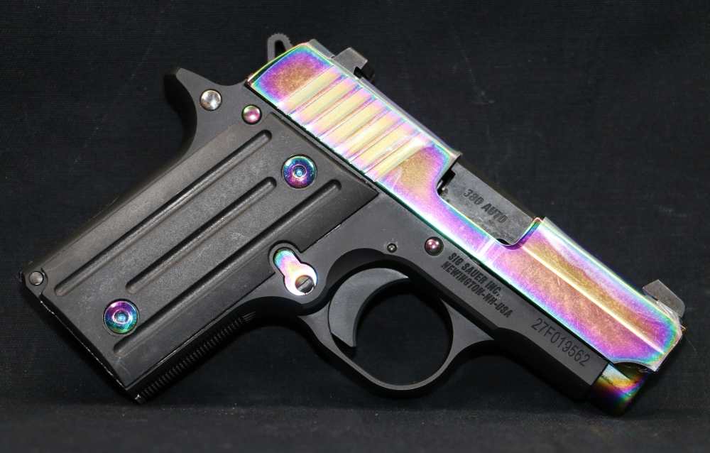 NEW! Sig Sauer P238 Rainbow Titanium .380ACP 2.7" 6-rounds -img-5