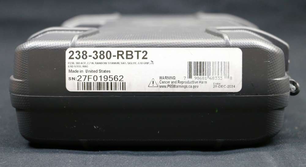 NEW! Sig Sauer P238 Rainbow Titanium .380ACP 2.7" 6-rounds -img-28