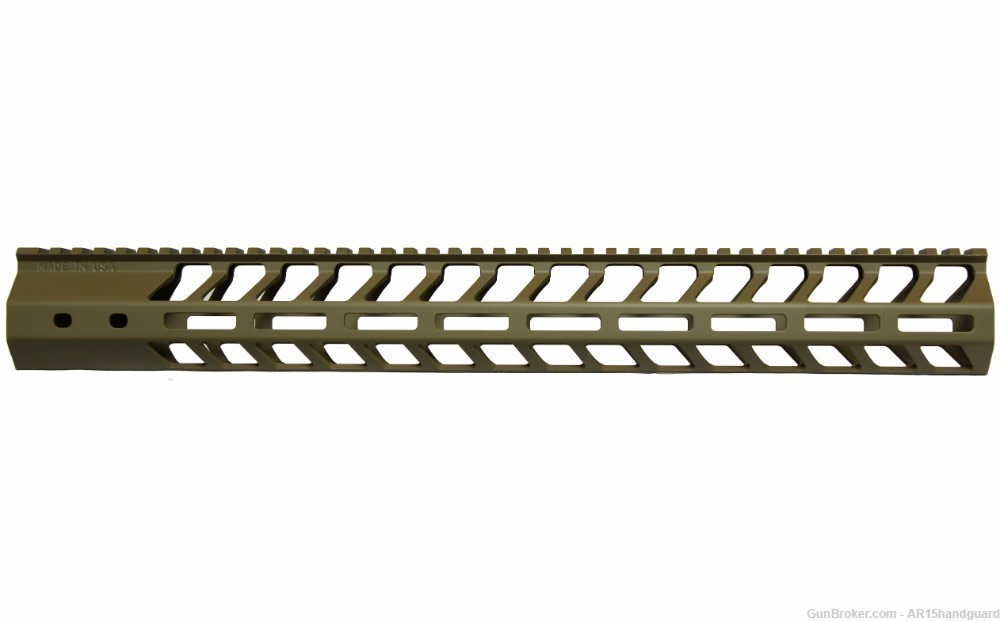 AR15 Stripped upper w/ 17" MLOK Handguard Cerakote FDE Combo (MADE IN USA)-img-1