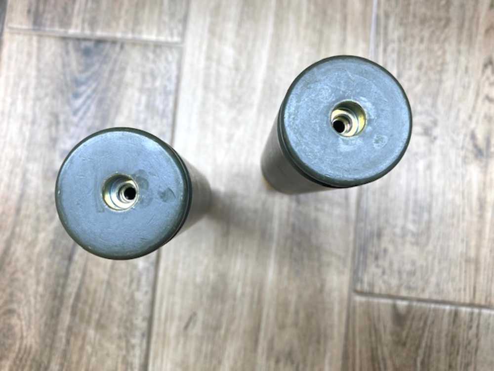Pair 25mm HEI INERT Bradley AFV Artillery Cannon Shell Projectile No Fuze -img-4