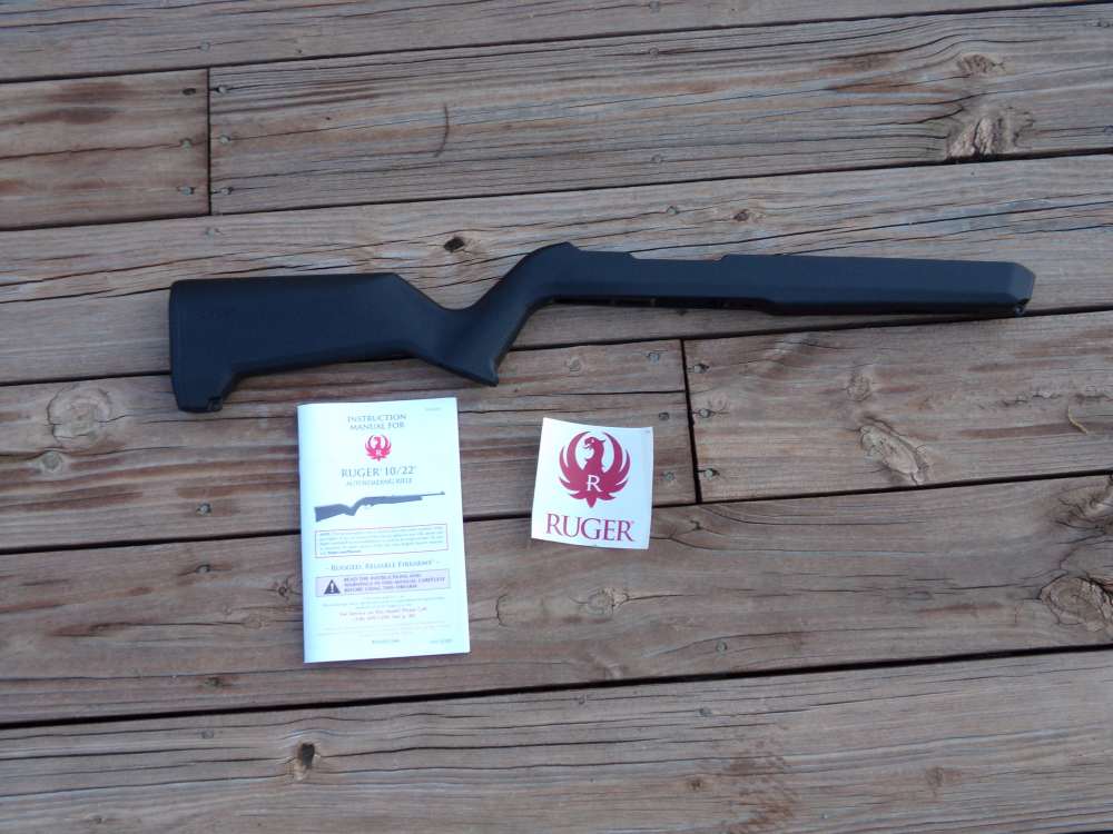 Ruger 10/22 Magpul stock MOE X22 black for skinny pencil barrel  -img-0