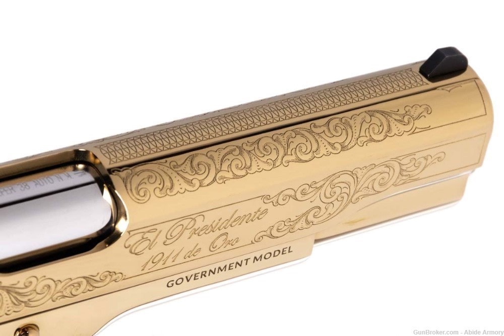 COLT 1911 38 Super EL PRESIDENTE Gold-img-3