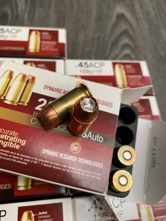 45 ACP Hollow Point 200 rds DRT 150gr Best Deal On Defense Ammo-img-1