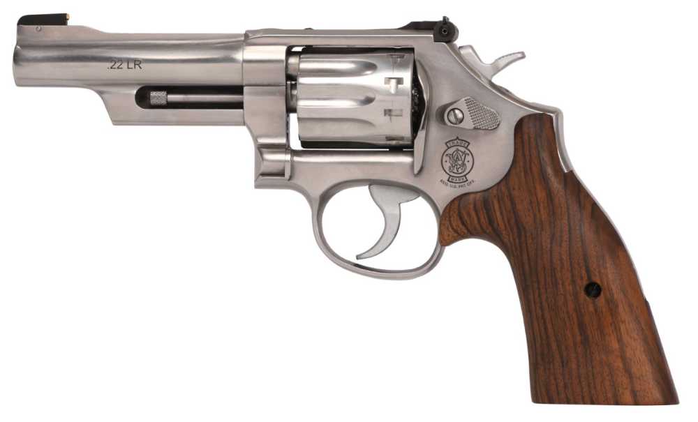 S&W 617 MOUNTAIN GUN 14107 .22LR STAINLESS STEEL REVOLVER, NIB-img-0