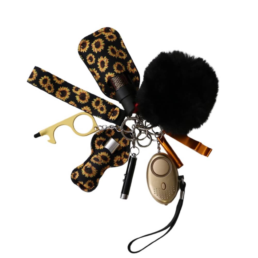 Safety Keychain Set for Self Defense by Lady Conceal- Sunflower-img-0