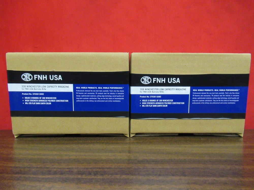 2 Factory FN FNH Ballista .308 Win 8rd Magazines Mags Clips-img-0