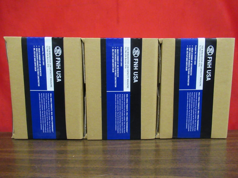 3 FN FNH Ballista 8rd .308 Win FDE Rifle Magazines Mags Clips-img-0
