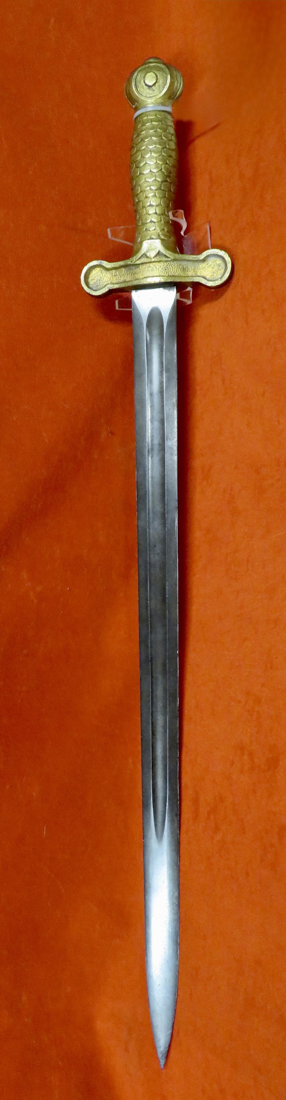 Lot# 25-Rare Ames Sword Co. Fraternal/Theatrical Sword Using U.S. Navy M187-img-9