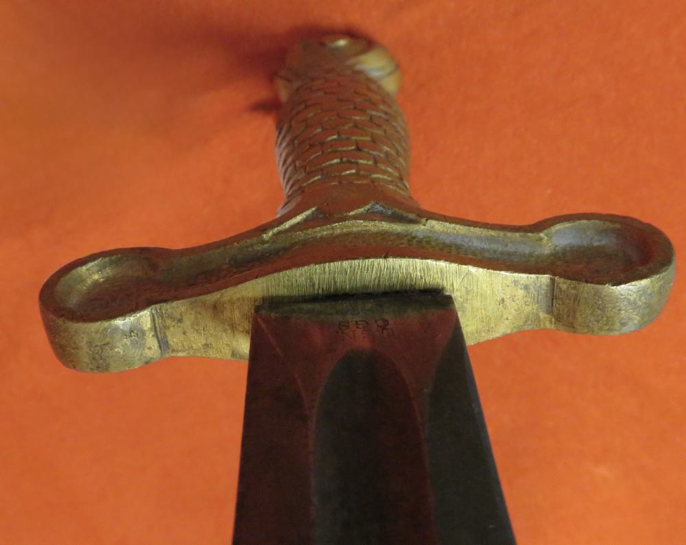 Lot# 25-Rare Ames Sword Co. Fraternal/Theatrical Sword Using U.S. Navy M187-img-14