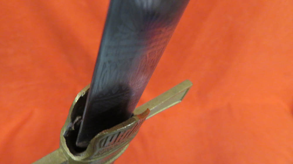  Lot #23-American fraternal ceremonial short sword associated with the Knig-img-21
