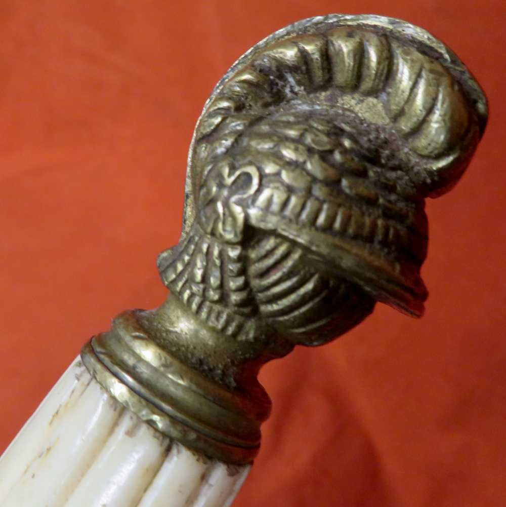  Lot #23-American fraternal ceremonial short sword associated with the Knig-img-12