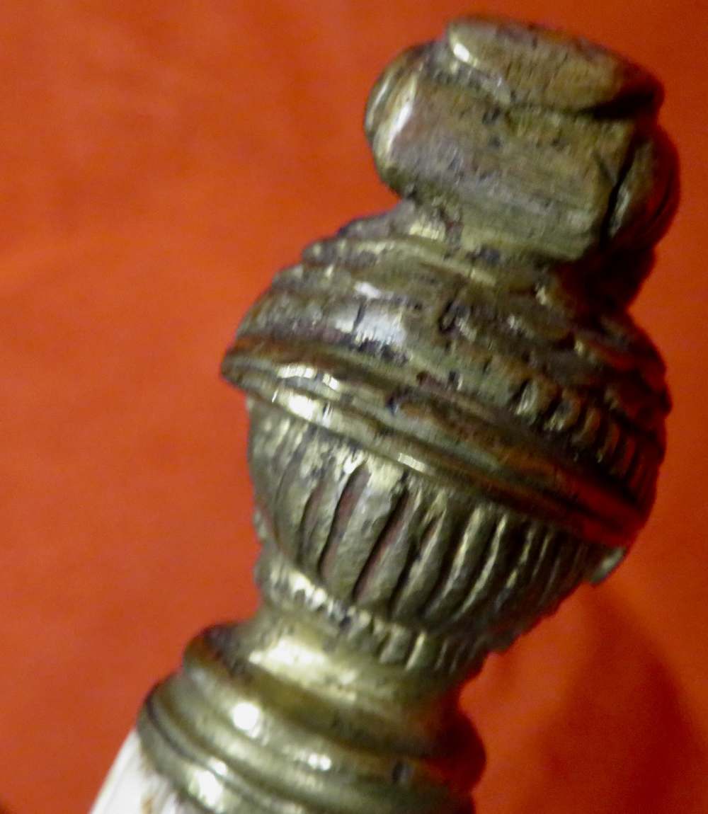  Lot #23-American fraternal ceremonial short sword associated with the Knig-img-11