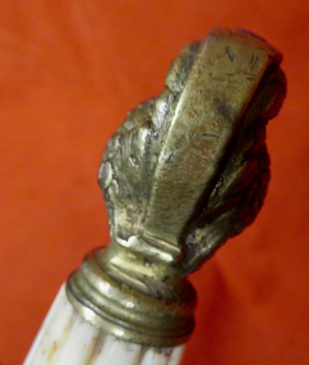  Lot #23-American fraternal ceremonial short sword associated with the Knig-img-17
