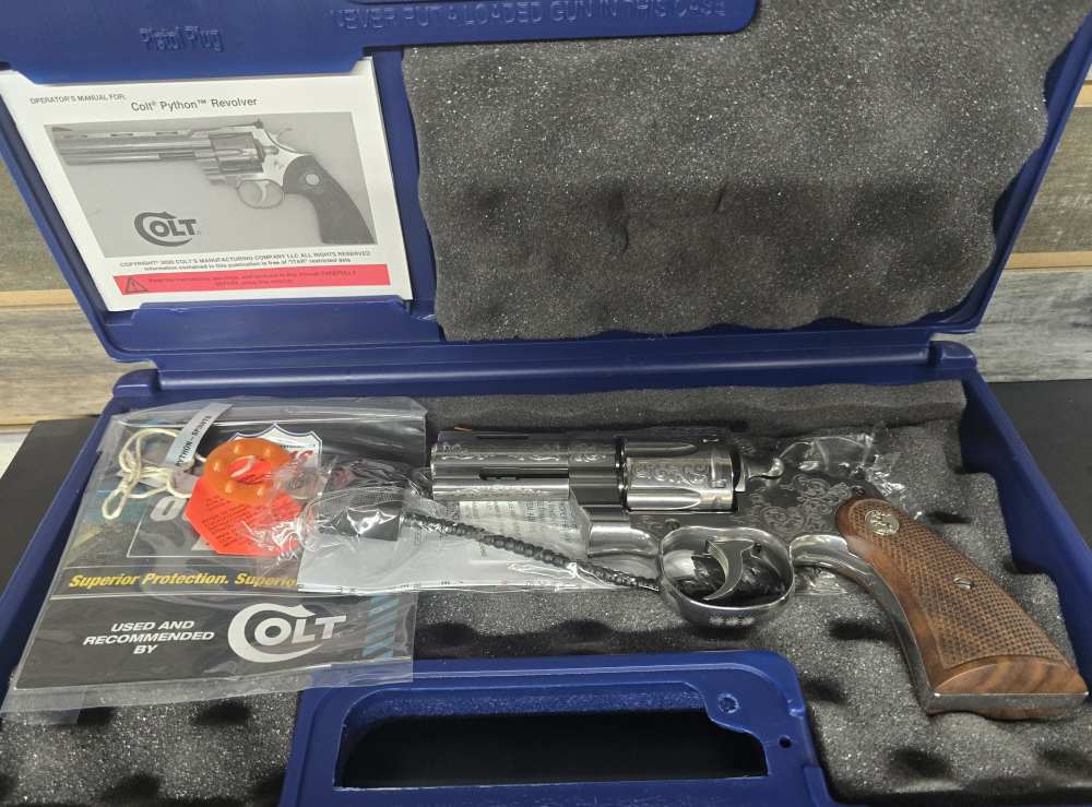  Colt Python “Armory Style B+” Factory Engraved  – Custom Shop Model D-img-1