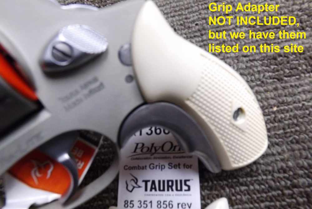 Taurus 85 856 Revolver Ajax Magna type Small Ivory Grips, Seal, and Pin -img-8
