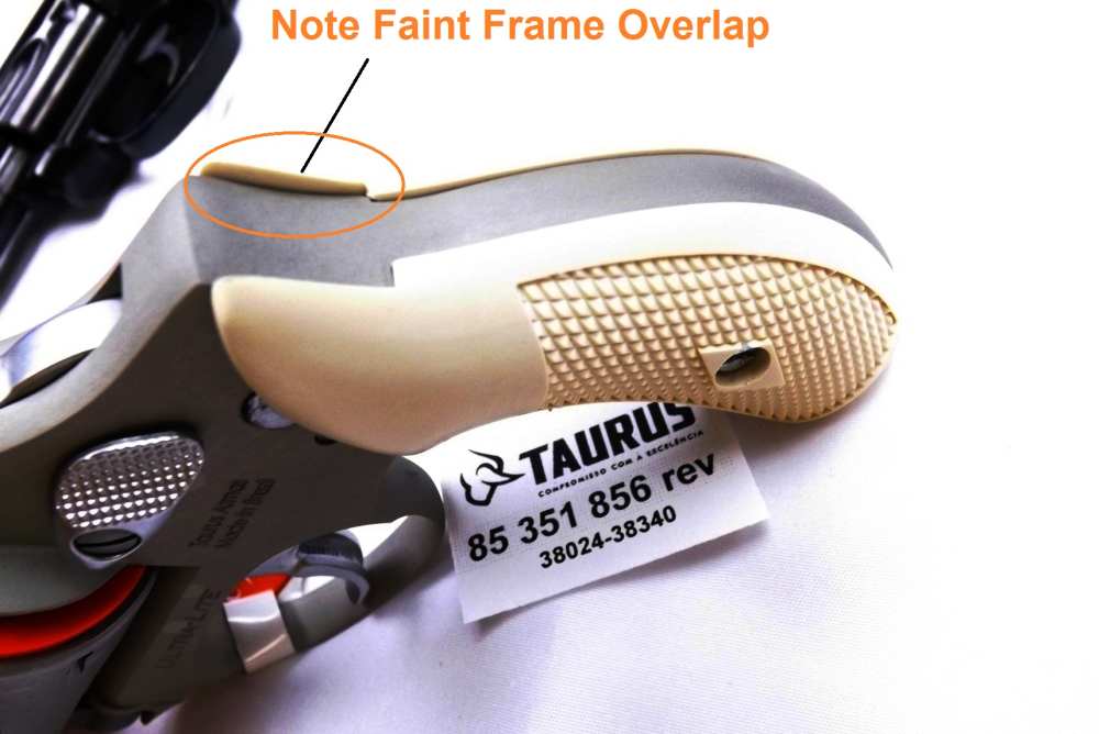Taurus 85 856 Revolver Ajax Magna type Small Ivory Grips, Seal, and Pin -img-2