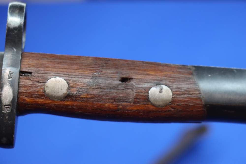 Yugoslavian M1948 Mauser Bayonet PREDUZECE 44 Zastava Scabbard Frog Early-img-6