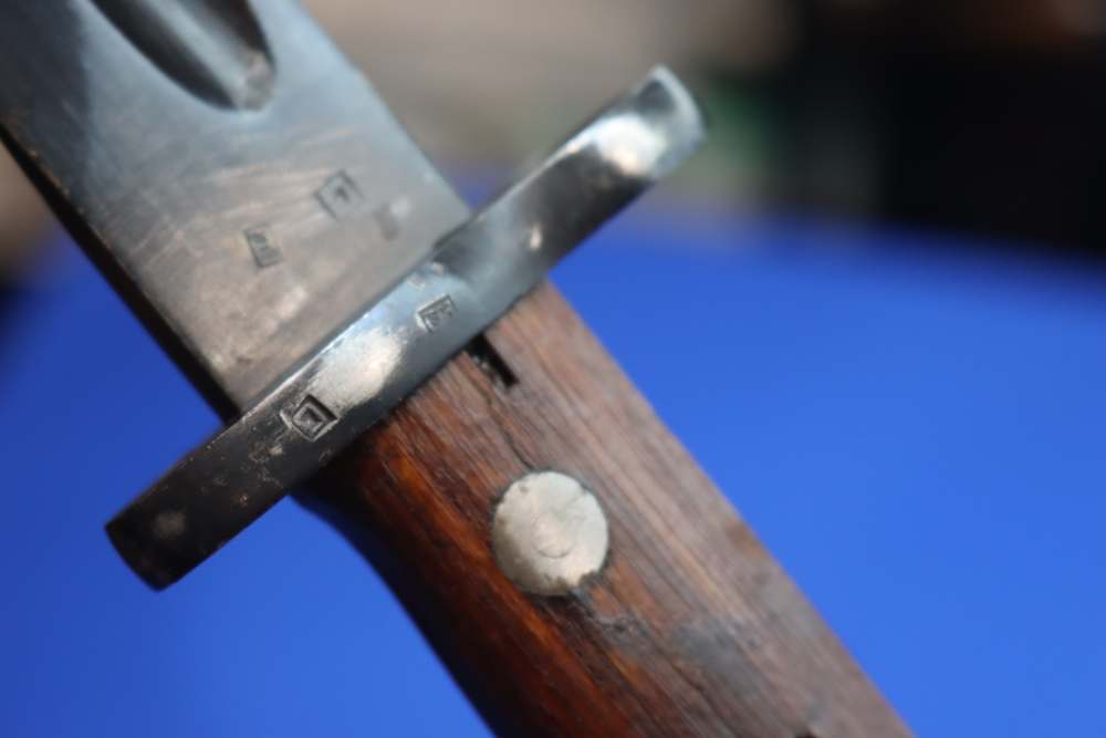 Yugoslavian M1948 Mauser Bayonet PREDUZECE 44 Zastava Scabbard Frog Early-img-20