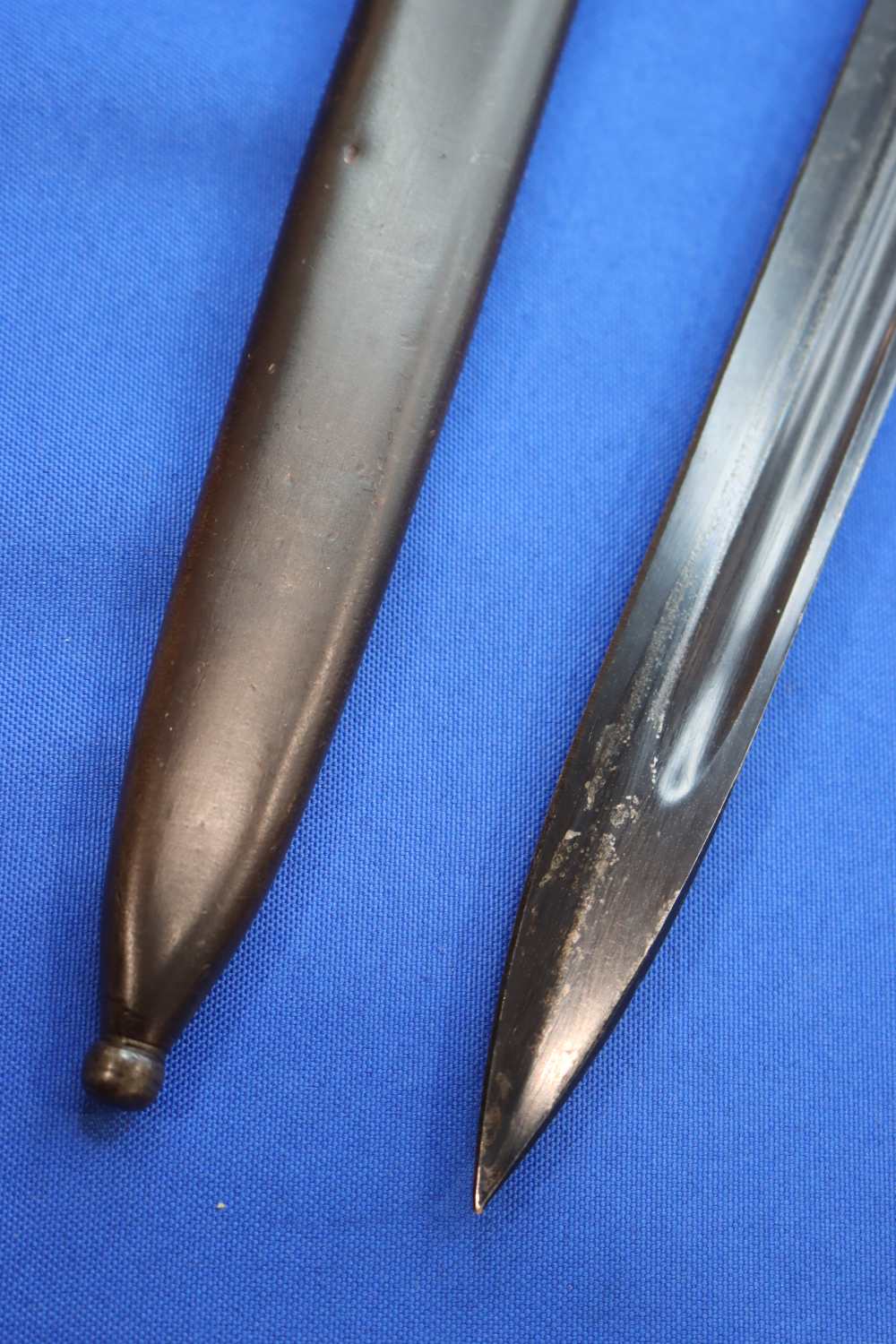 Yugoslavian M1948 Mauser Bayonet PREDUZECE 44 Zastava Scabbard Frog Early-img-1