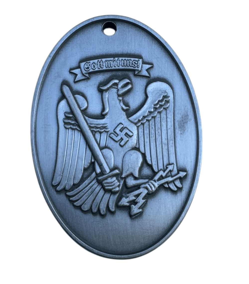 Prussian State Police Identification Tag - Nickel-img-0