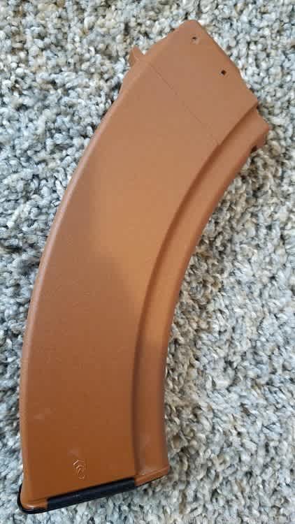 Fakelite 30rd Bulgarian Ak47 magazine 7.62x39mm orange polymer AK-47-img-1