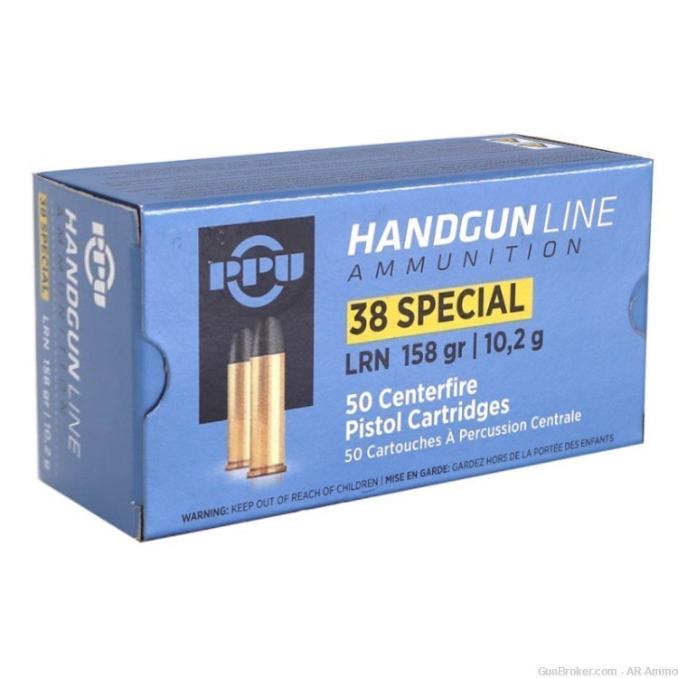 38 Special 158GR LRN Prvi Partizan Pistol Ammo 100rds NO CREDIT CARD FEES..-img-0