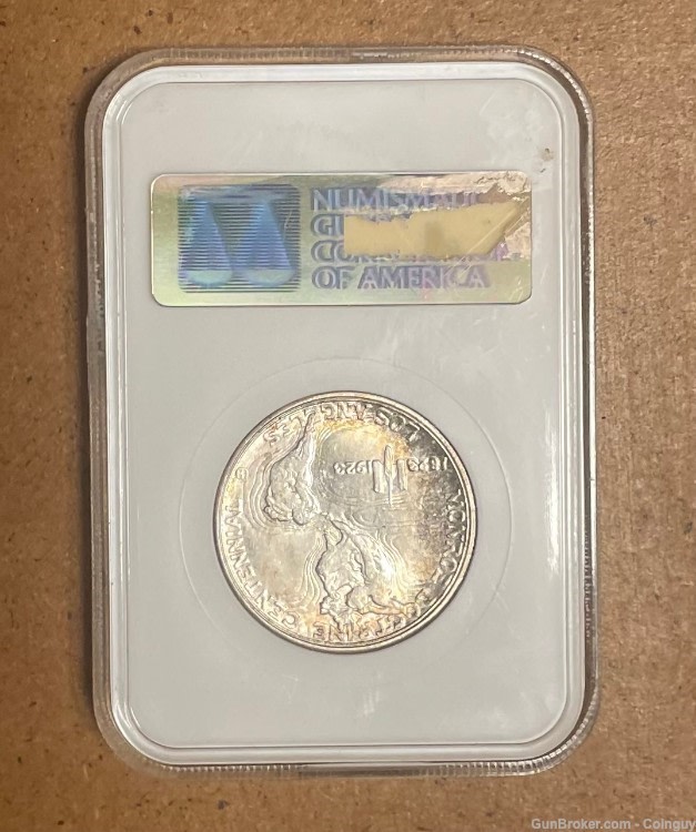 1923-S Monroe Doctrine Commem Half Dollar, MS63 NGC Old FATTY Holder-img-1