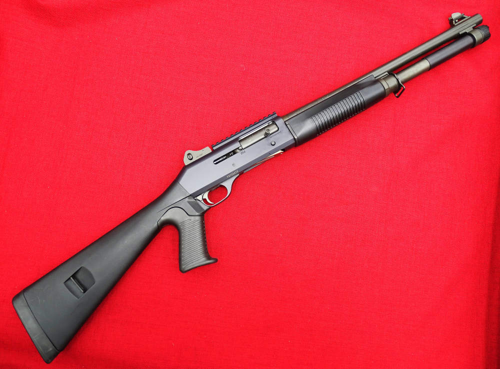Benelli Italian M4 12ga Tactical Shotgun w/ Tube Extension Excellent-img-4