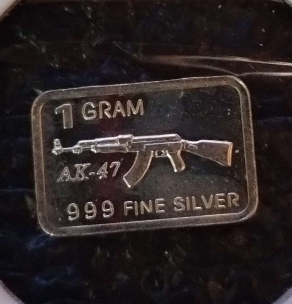 AK-47 .999 fine silver ignot -img-0