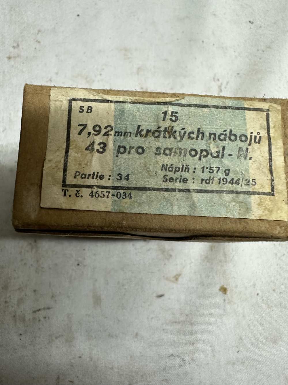 8MM KURTZ AMMO ONE ORIGINAL BOX 7.92X33 MP44 STG44-img-2