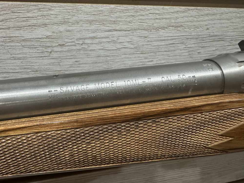 Savage ML10-II muzzleloader with wooden stock!-img-2