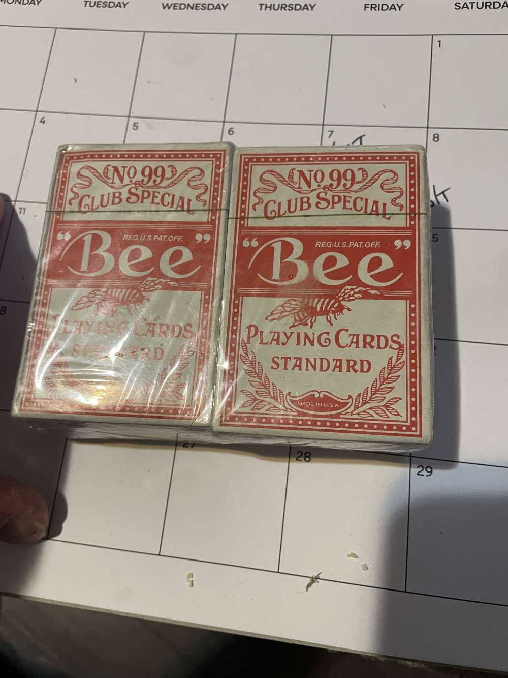 Bee No 99 club special playing cards  Back  special -img-0