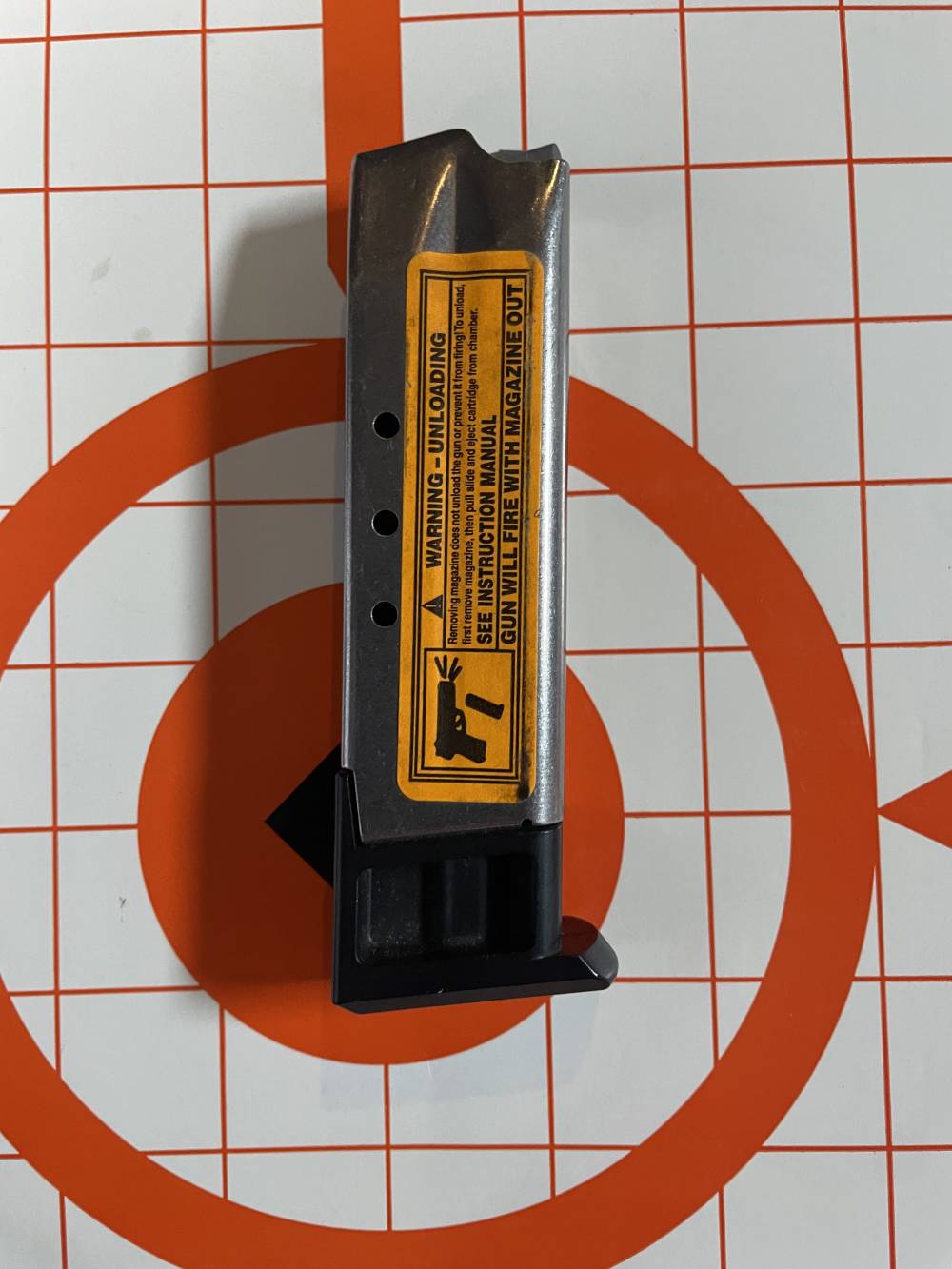 Ruger oem  P series 9 mm clip stainless looks new. 10 rd Lo$ P95 85 87 etc -img-0