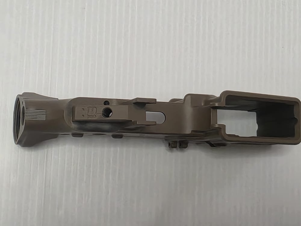 PSA M4A1 AR15 Lower Low Shelf Full Auto Ready TAN FRT friendly Stripped -img-4