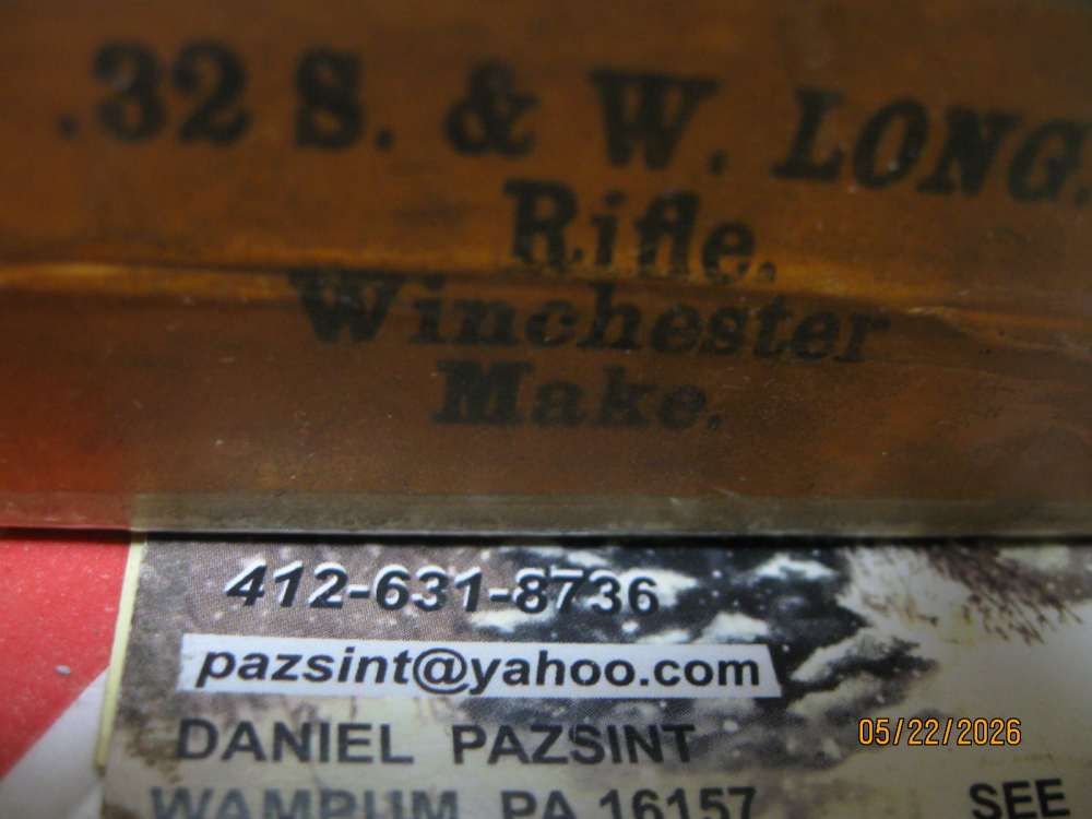 EX Scarce pre-1900 32 S&W Long Rifle 50 rd Sealed Orig WRA Collectible Ammo-img-6