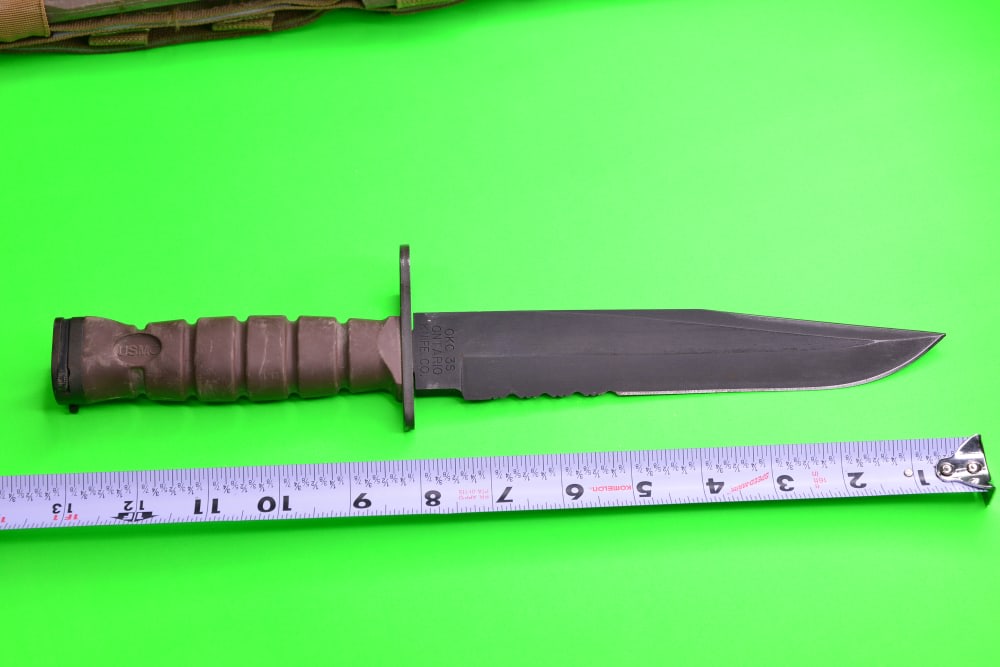 RaRe Ontario COMBAT USMC OKC  M9 3S Bayo Bayonet Knife for Colt AR15 Rifle-img-0
