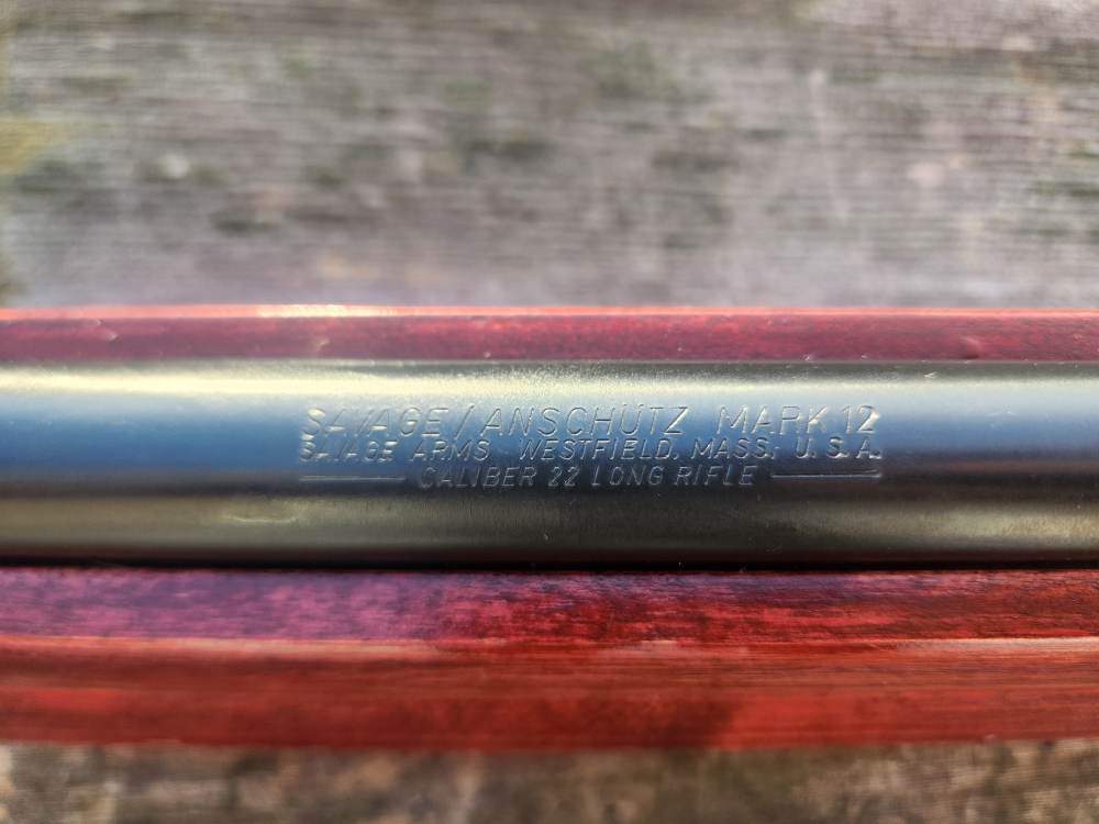 Savage Anschutz Mark 12 MK12 .22 LR BENCH REST STOCK W/ scope mount-img-1