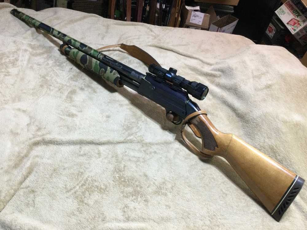 MOSSBERG MODEL 500A PUMP SHOTGUN in 12 Ga. W/B-SQUARE SCOPE-img-1