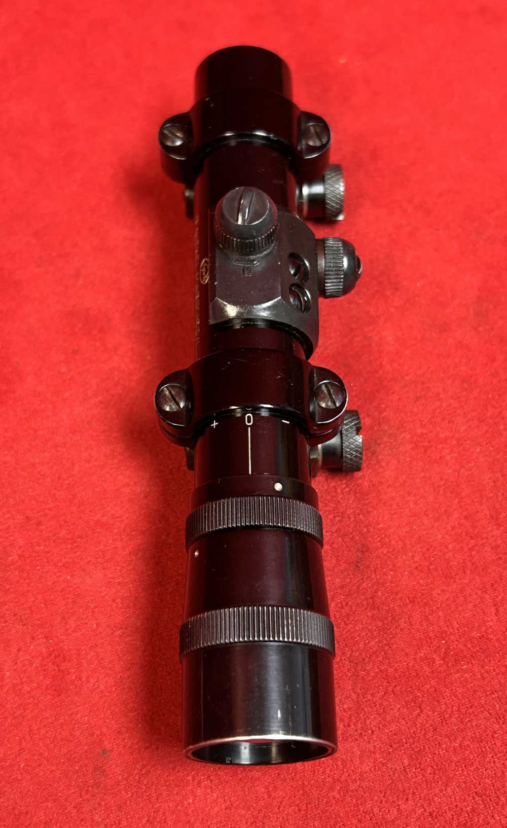 Vintage B. Nickel 1x Pistol Scope, LER, Crosshair/Dot, Rings-img-2