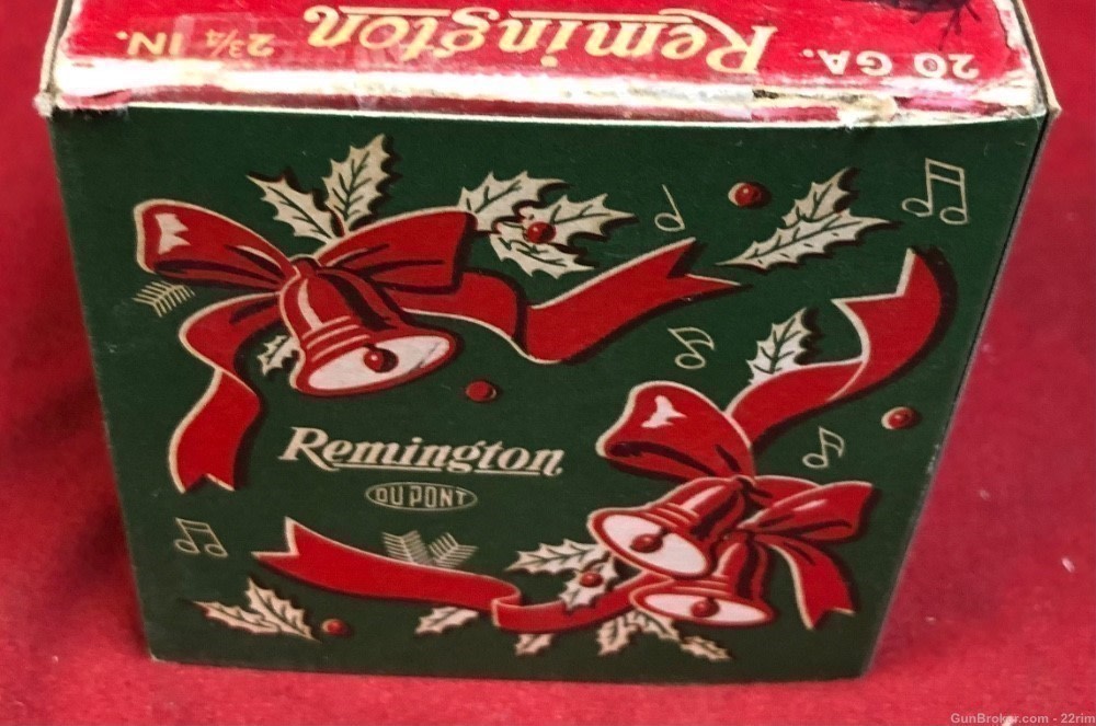 2- Vintage Remington Christmas Ammo Sleeves 22 Sh.&20 Ga-img-4