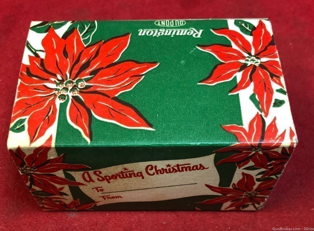 2- Vintage Remington Christmas Ammo Sleeves 22 Sh.&20 Ga-img-1